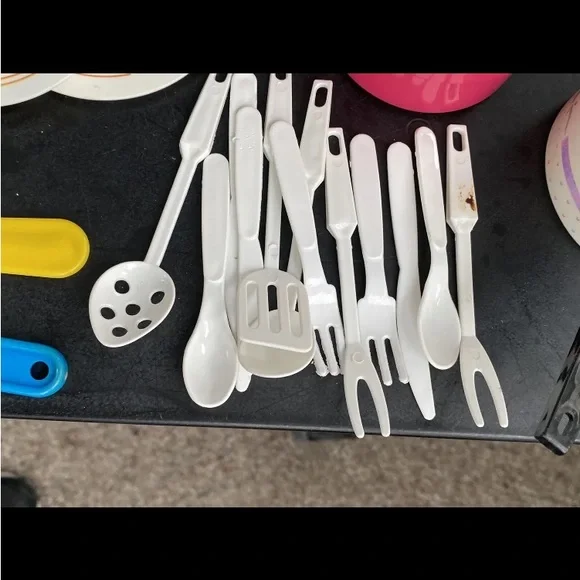 Kitchen Food Dishes Utensils for Play Food Assorted Vtg Chilton Battat Lot 38 - Picture 2 of 10